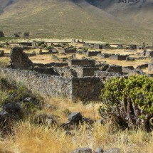 Inca ruins above Puyca